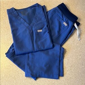 Figs Blue Catarina XXS Livingston XXSP Scrub Set